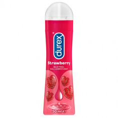 Lubrifianti cu arome - Durex Play Capsuni Nerusinate Gel Lubrifiant cu Aroma de Capsuni pentru Senzatii Dulci 50 ml