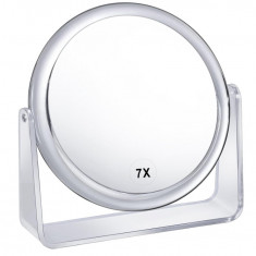 Oglinda cosmetica de machiaj cu marire 1x 7X, rotire 360 - RESIGILAT