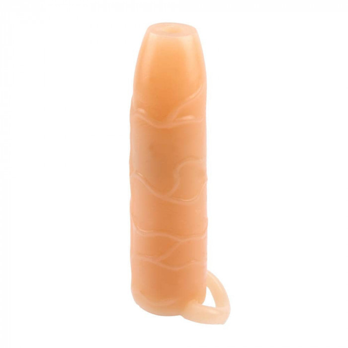 Real Feel - Prelungitor pentru penis cu inel, 14.5 cm