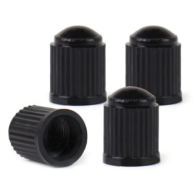 Set 4 capacele auto din plastic pentru ventil, culoare Neagra foto