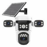 Camera supraveghere Speed Dome 4G cu panou solar, iluminare duală, PIR 10 m,