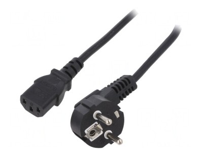 Cablu Alimentare 3x1mm2 Ştecăr &amp;icirc;n Unghi la IEC C13 foto