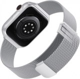 Bratara metalica compatibila cu Apple Watch Tuocal, otel inoxidabil, argintiu, 42 / 44 /45 mm