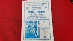 program Steaua - Victoria Buc. foto