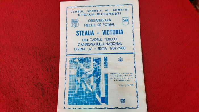 program Steaua - Victoria Buc.