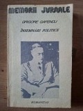 Insemnari politice- Grigore Gafencu