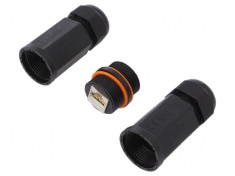 Adaptor soclu Cat 6a ecranat 8p8c RJ45 x2