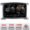 Navigatie Toyota Land Cruiser L100 2002-2008 5960Pro-L100 Android Octa Core Qualcomm 2K Qled 8+128 DTS DSP 360 4G Optical CarStore Technology