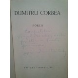 Dumitru Corbea - Poezii (semnata) (Editia: 1962)