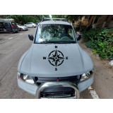 Sticker auto busola 48cm x 48 cm