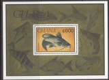 GHANA 1991 FAUNA MARINA PESTI, Nestampilat
