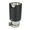 Ornament Toba Esapament Universal Carbon ALM 19cm, Prindere Inclusa, Tuning Auto Exterior