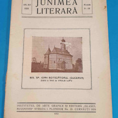 Revista JUNIMEA LITERARA anul 1926 - Biserica Sf Ioan Botezatorul - Suceava