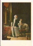 FA94 -Carte Postala- RUSIA -Hermitage, Leningrad - Frans van Mieris, young lady in the morning, necirculata