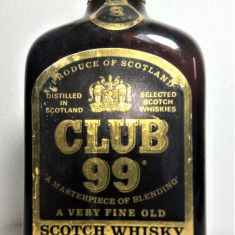 RARE WHISKY club 99, 8 years, CL 75 GR, 43, ANI 60/ IMP. Orlandi ITALY