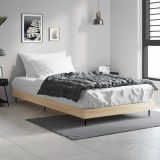 VidaXL Cadru pat fără saltea stejar sonoma, 90x200 cm, lemn prelucrat