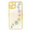Husa iPhone 13 mini TPU Smiley Chain Galben - Protectie Flexibila cu Design Atractiv