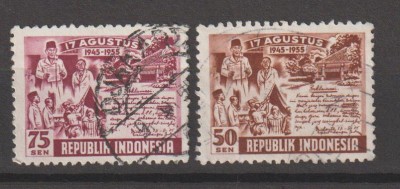 Indonesia 1955 , Aniversare Independenta foto