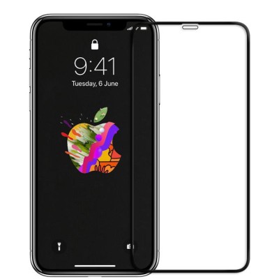 Folie protectie display sticla 6D FULL GLUE Apple iPhone XR BLACK foto