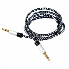 Cablu audio Tellur Jack 3.5mm 1m Argintiu foto