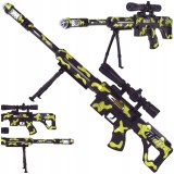 PUȘCĂ DE JUCĂRIE MARE CU EFECTE LUMINOS ȘI SONORE, FUNCȚIONEAZĂ CU BATERII