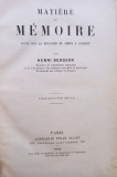 Henri Bergson - Matiere et memoire (1926)