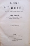 Henri Bergson - Matiere et memoire (1926)