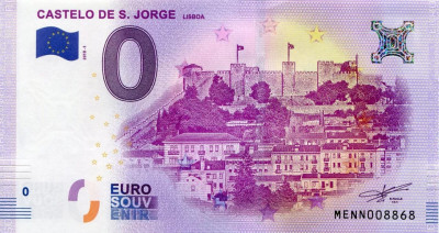 !!! 0 EURO SOUVENIR - PORTUGALIA - LISABONA , CASTELUL SAN JORGE - 2018.1 - UNC foto