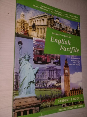 ENGLISH FACTFILE-Manual LIMBA ENGLEZA CL.VI,ALAVIANA ACHIM ED.OXFORD UNIVERSITY foto