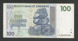 ZIMBABWE 100 DOLARI DOLLARS 2007 [4] P- 69 , VF
