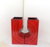 Vaza dublă ceramică fat lava - Zyklon - design Cari Zalloni, Steuler W. Germany