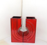 Cumpara ieftin Vaza dublă ceramică fat lava - Zyklon - design Cari Zalloni, Steuler W. Germany