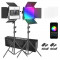 Kit 2 Panouri Neewer RGB 660 LED,trepiezi 200 cm,geanta transport