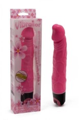 Vibrator Realistic Pink 2, Roz, 24 cm foto