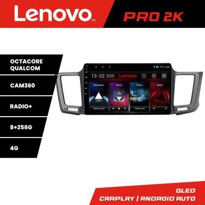 Navigatie Toyota RAV4 Lenovo Kit-247 8 core QLED 2K 8+256 360 Android Waze USB Navigatie Internet Youtube Radio CarStore Technology