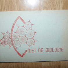Caiet de Biologie -Perioada Comunista -Nescris