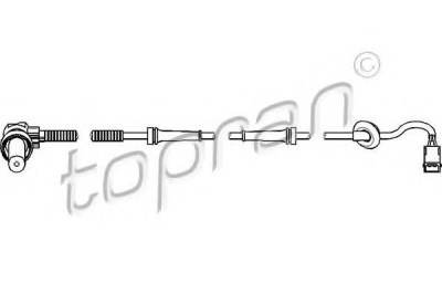 Senzor ABS / turatie roata VW PASSAT Variant (3B5) (1997 - 2001) TOPRAN 109 926 foto