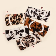 Bentita lata pentru fetite - Animal print (Marime Disponibila: 0-12 luni,