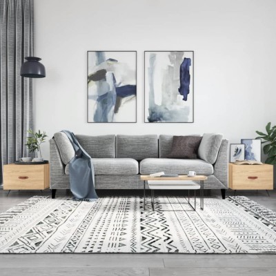 vidaXL Măsuțe de cafea 2 buc. stejar sonoma 50x50x40 cm lemn compozit 829339 foto