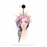 Husa silicon pentru Huawei Y5 2017, Unicorn Girl