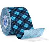 CureTape&reg; Art bandă kinesiologică culoare Tartan Blue 5 m