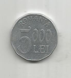 (No1) moneda- ROMANIA 5000 LEI-2003 foto