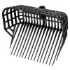 Cap Furcă Gunoi Kerbl Maxi Negru 38x30cm Plastic Rezistent 17 V&acirc;rfuri Flexibile (Fără M&acirc;ner)