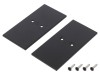 Obturator negru pentru profil LED 33,4x67,5mm - 2 buc.