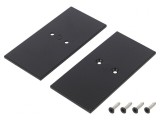 Obturator negru pentru profil LED 33,4x67,5mm - 2 buc.