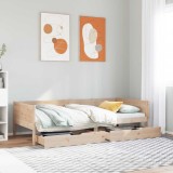 VidaXL Pat de zi cu sertare, 80x200 cm, lemn masiv pin 3302094