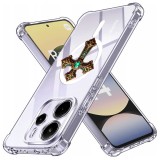 Husa antisoc pentru xiaomi redmi note 14 4g (standard) - airbag magsafe, col&Egrave;uri ranforsate - cross smarald