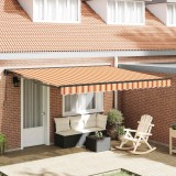 vidaXL Cortina Retractabilă Galben și portocalie 400x300 cm țesătură 3330541