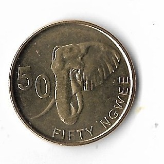 Moneda 50 ngwee 2024 - Zambia foto