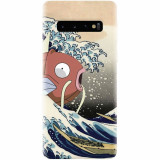 Husa silicon pentru Samsung Galaxy S10 Plus, Great Wave Fish